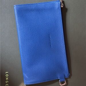 Longchamp Blue Leather Pouch